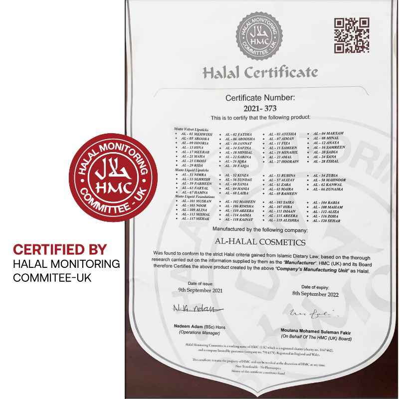 Alhalal Cosmetics Rode Lippenstift Halal And Vegan Velvet