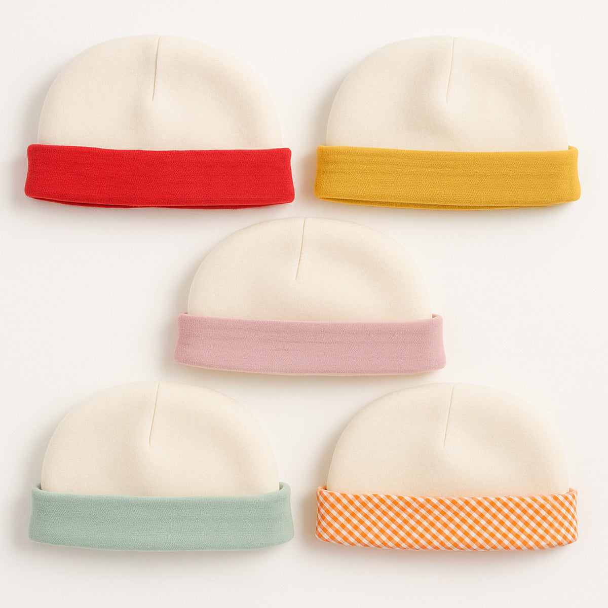 Bonnet Nouveau‑né En Coton Biologique - Vert