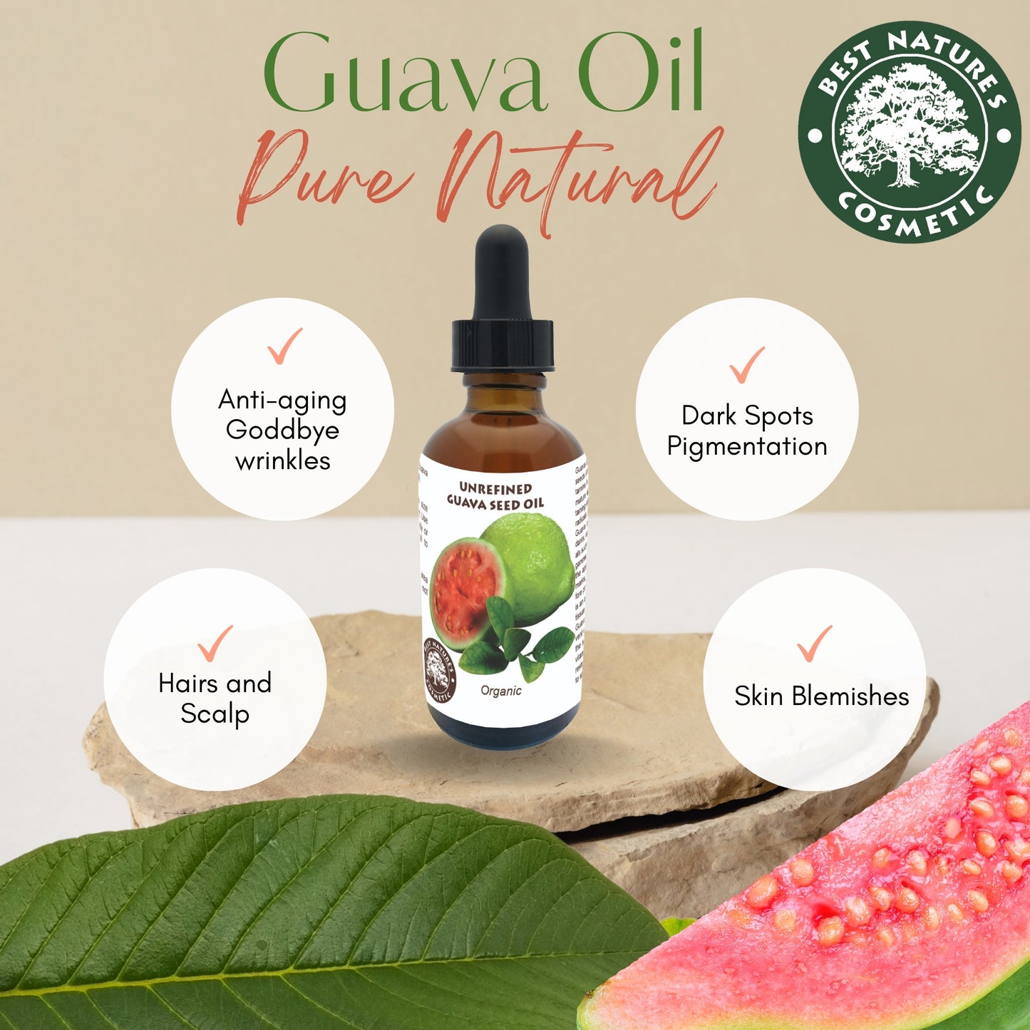 Guava Seed Oil (organic, cold pressed, unrefined)