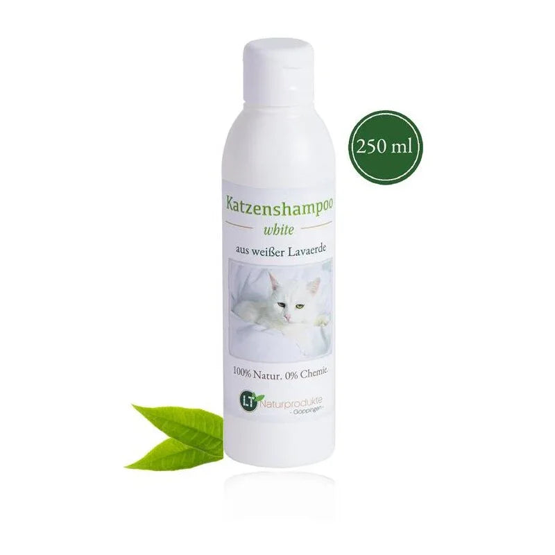 Cat Shampoo WHITE | Organic | gentle care for white fur without, 250 ml - EcoGlow Essence