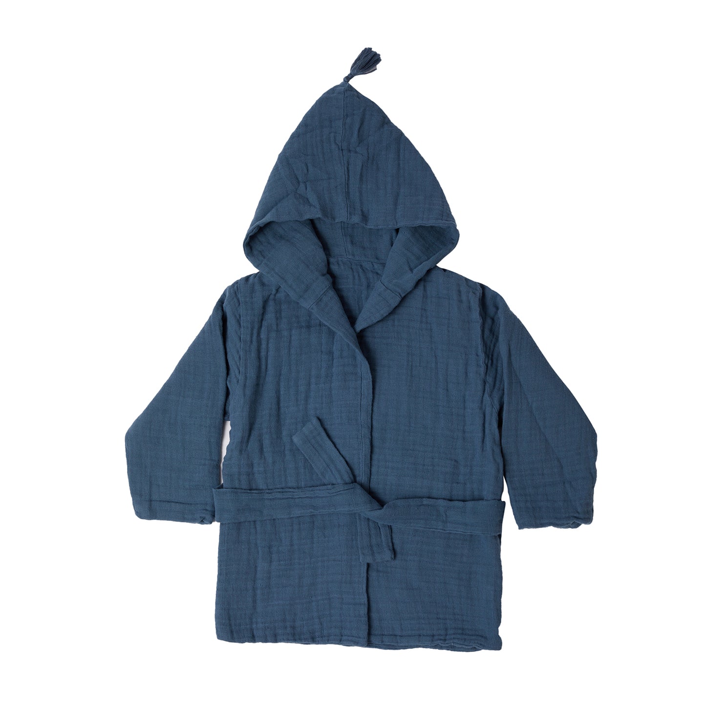 OrganicEra Musselin-Bademantel, Indigo