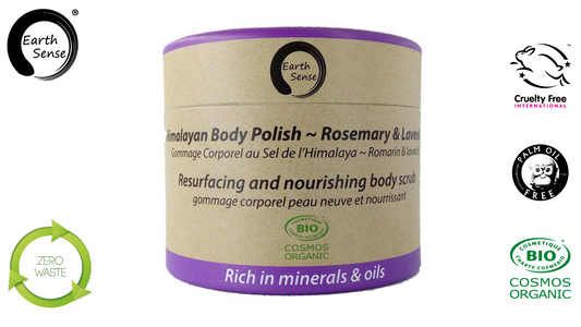 Organic Certified Body Polish Exfoliant - Lavender & Rosemary 200ml -