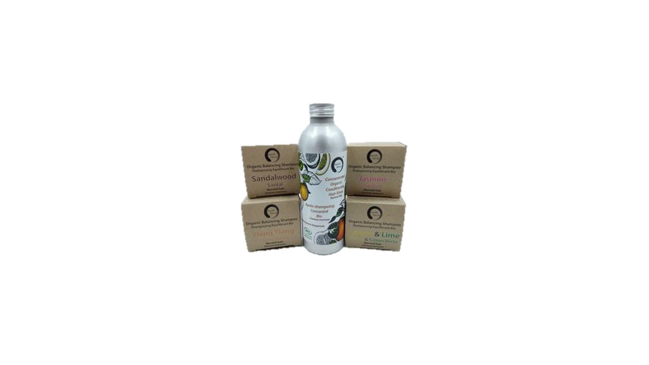 Hair Care - Duo Pack - Organic Solid Shampoo & Organic Concentrated