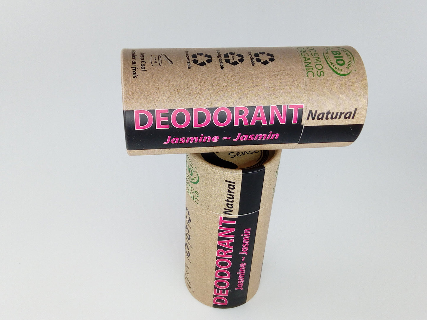 Organic Certified Natural Deodorant - Jasmine 100ml - I piece - 100%, 100 ml
