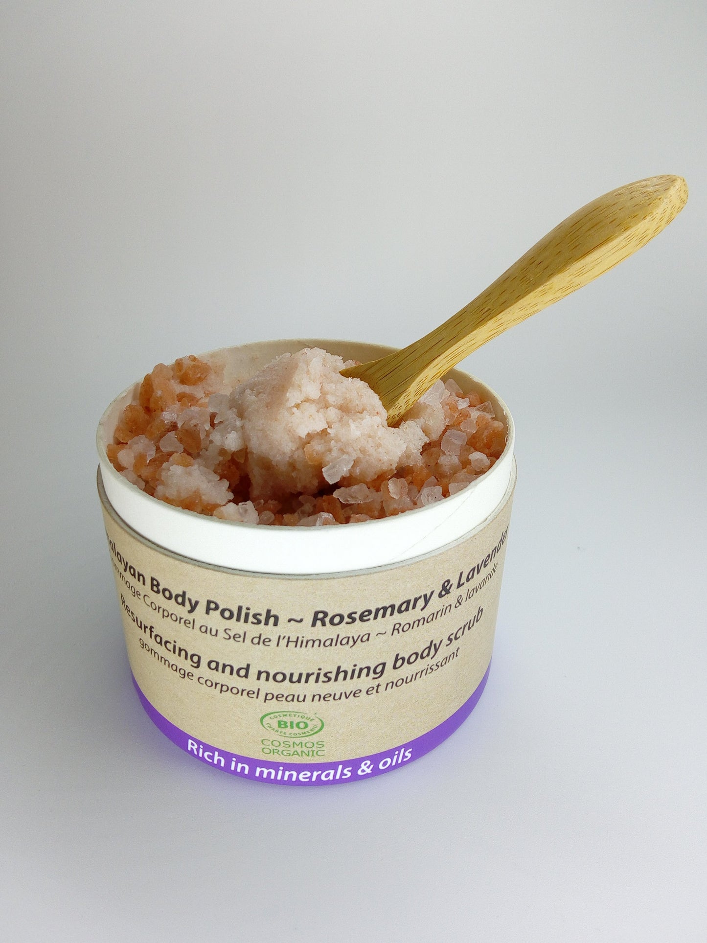 Organisk certifierad kroppspeeling - Lavendel &amp; Rosmarin 200ml -