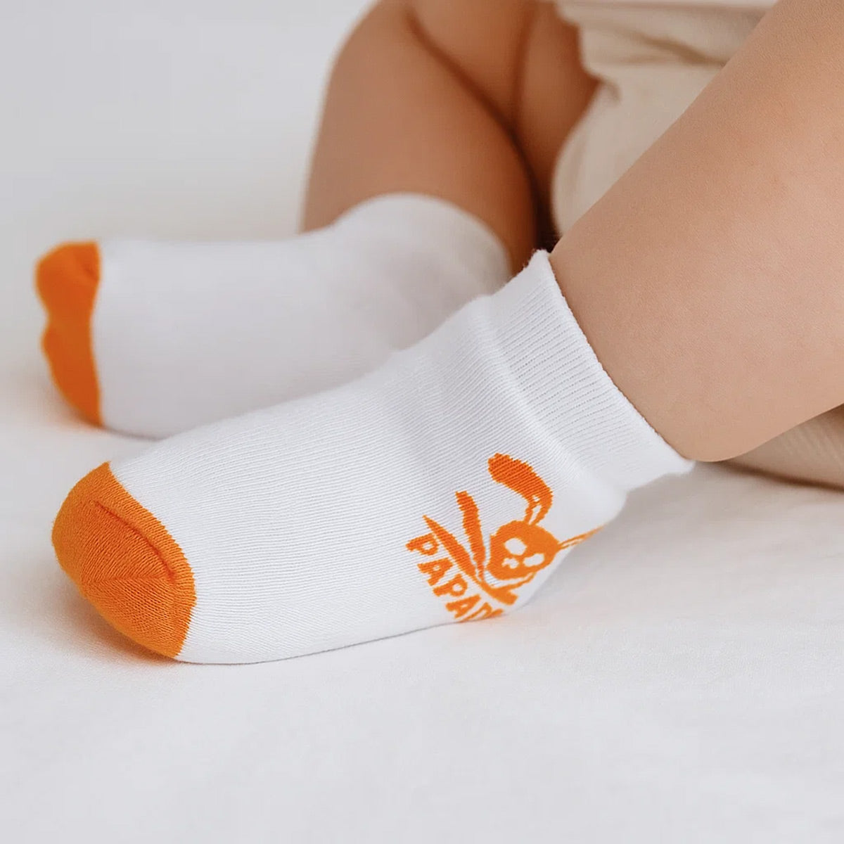 Neugeborenen-Socken aus Bio-Baumwolle