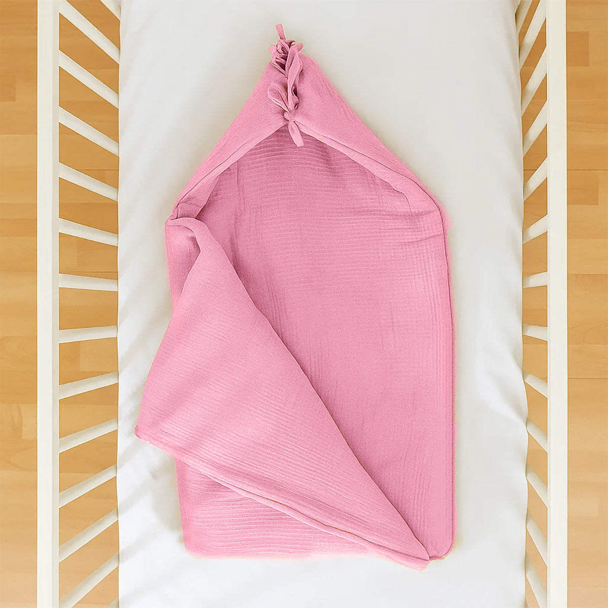 Sac Bourse en Coton Biologique - Rose
