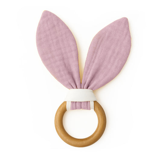 Anillo De Dentición De Algodón Orgánico - Rosa
