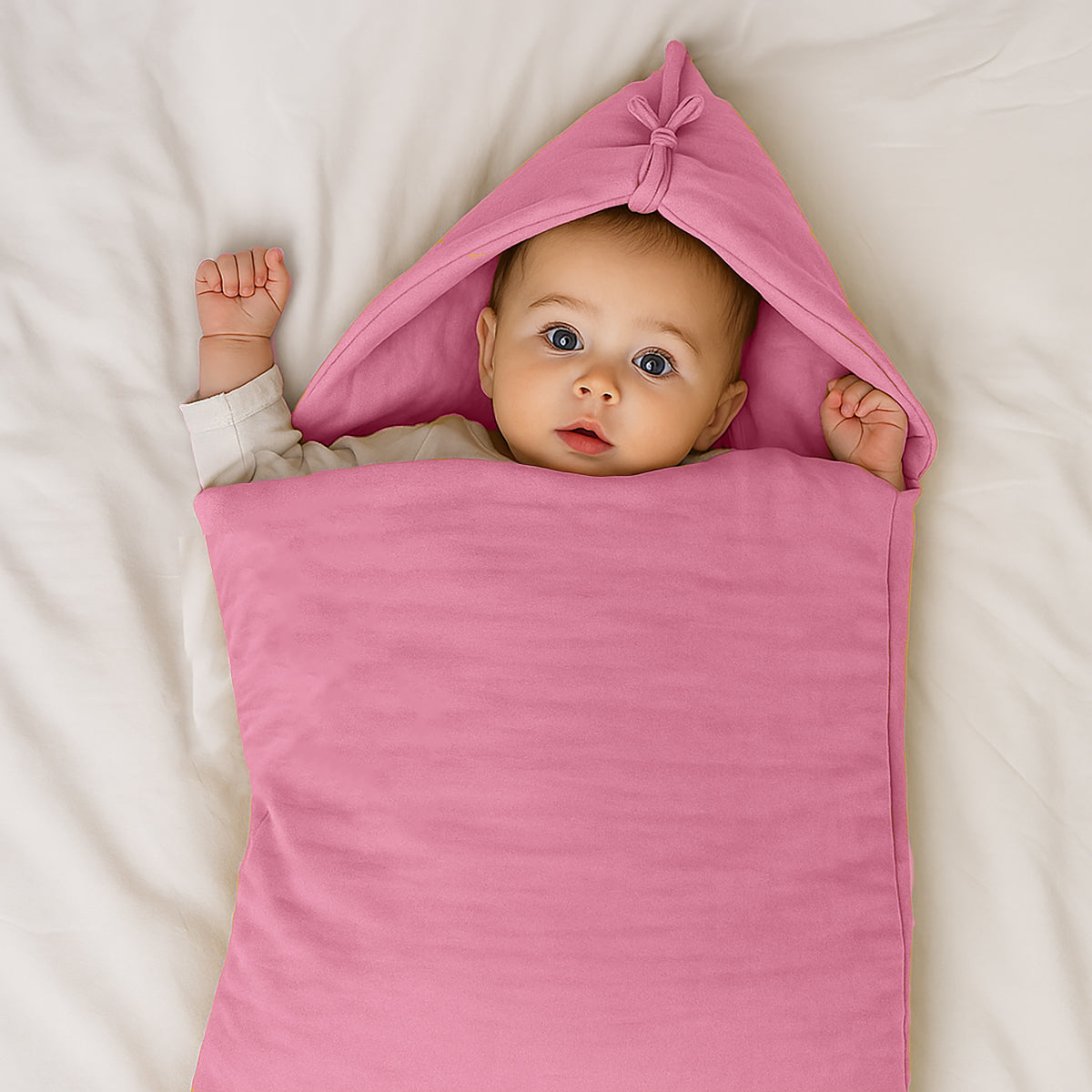 Sac Bourse en Coton Biologique - Rose