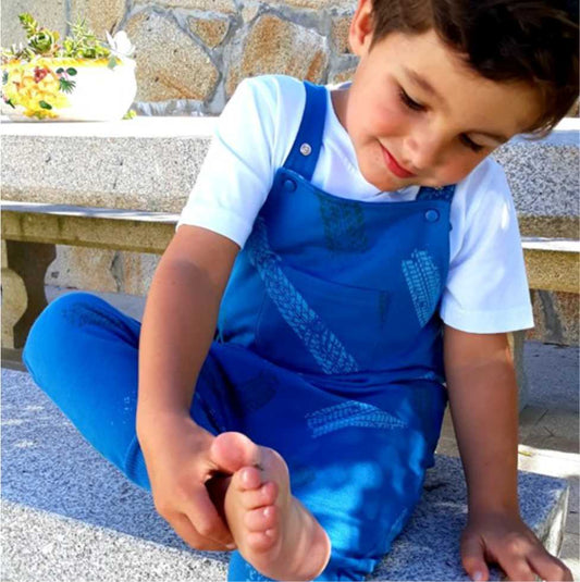 Tire tracks organic jumpsuit