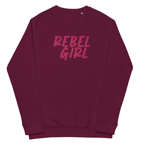 Rebel Girl Unisex Bio Raglan-Sweatshirt Bio-Bekleidung mit